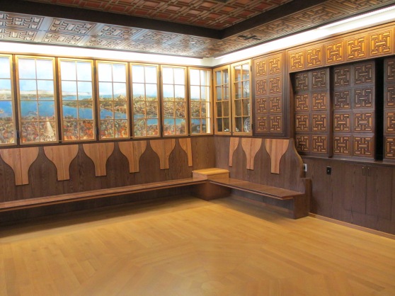 Showing Mom the nationality rooms at the Cathedral of Learning