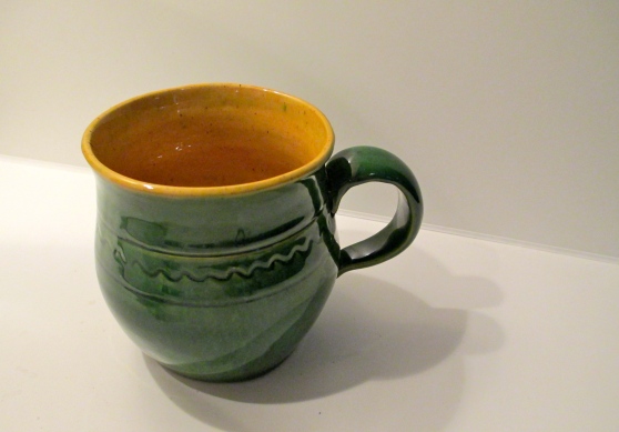 The handmade mug I got at the Open-Air Museum